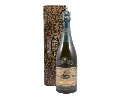 Bollinger Tradition champagne, 1973 vintage, bottled 1981 to commemorate Charles and Diana's wedding, boxed