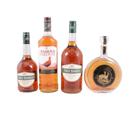 Assorted whisky, brandy, and other spirits:Famous Grouse Highland Decanter, produced by Wade, with blended Scotch whisky, 40%