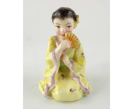 F Doughty for Royal Worcester, a Children of the Nations figure, Japan, 1958, 8.5cm high