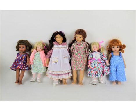 A group of 6 contemporary vinyl dolls, by Heidi Ott, Goebel, and Tonner, to include two Mary Engelbreit Ann Estelle Collectio