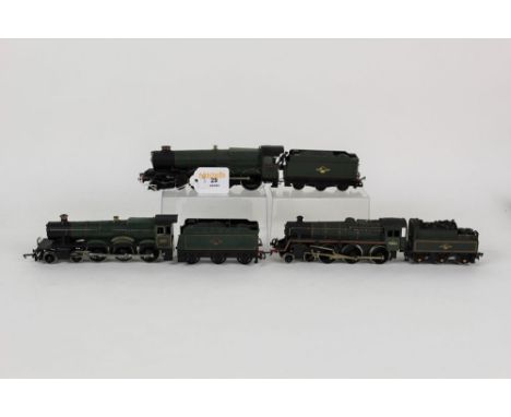 Three Mainline, Triang, and Lima 00 gauge model locomotives and tenders, to comprise a British Railways "King John" 6026 loco