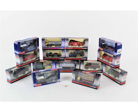 A group of 15 Corgi 1:76 scale Trackside model vehicles with boxes  