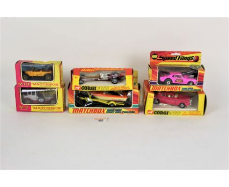 A group of boxed diecast, to comprise a Corgi Whizzwheels Bentley Series THJ Mulliner Park Ward (274), a Santa Pod Raceways C