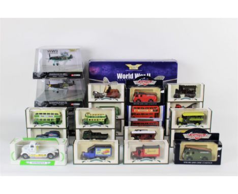 A group of mixed diecast models, to comprise a Corgi The Aviation Archive "World War 2 Europe and Africa" fighter plane set, 