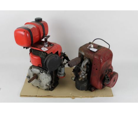 A Villiers petrol engine together with a BSA engine