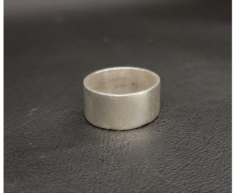 THICK PLATINUM BAND approximately 7.4 grams, ring size N-O 