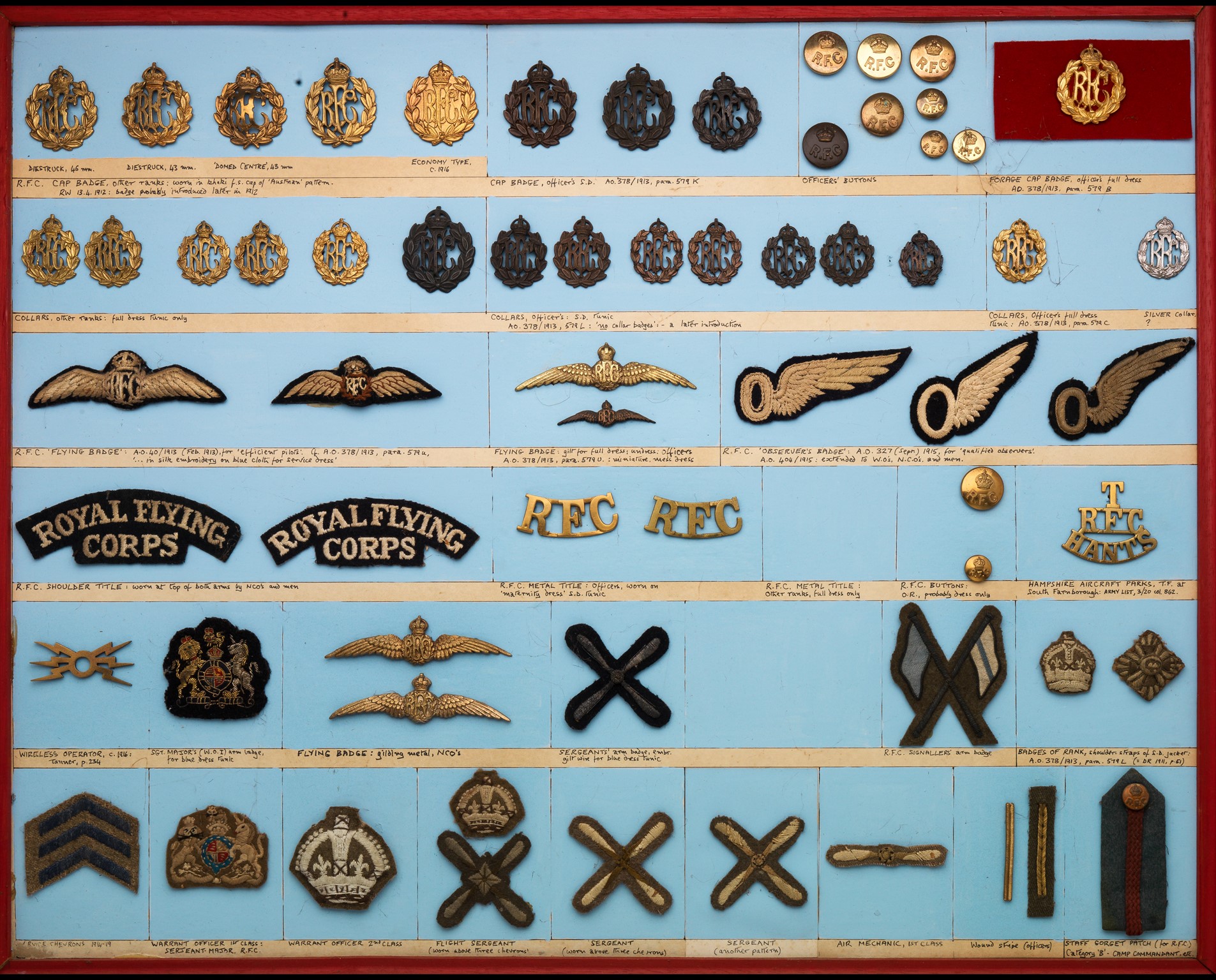 Royal Flying Corps insignia, 1912-1918