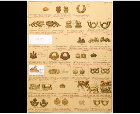 ORs' Collar-Badges of Infantry Regiments Pre-1881 Examples from the 46th (South Devonshire) Regiment to the 71st Highland Lig
