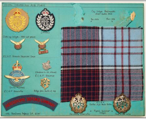 A Collection of Royal Canadian Air Force and associated organisations Insignia, 1940s - 1950s                                