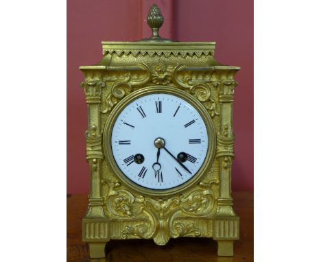 A 19th Century French ormolu mantel clock