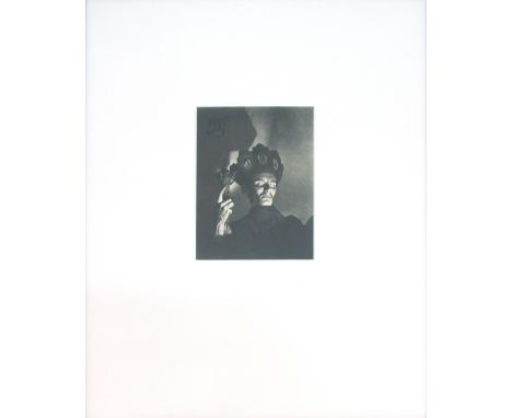 WILLIAM MORTENSEN (1897-1965) 'Tantric Sorcerer', silver gelatin print on paper, 13.5cm x 18cm, framed.