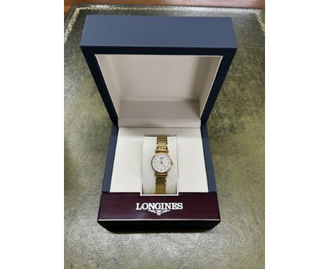 Longines, a 2015 ladies quartz Classique wristwatch with mother of pearl and diamond dot face, backplate number 41606653, gua