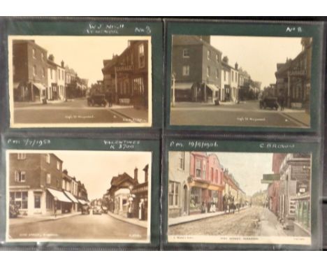 Postcards, Hampshire, a collection of approx. 102 cards of Ringwood in modern album. Cards corner mounted with some annotated