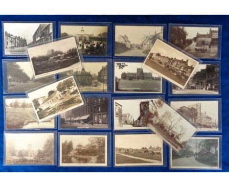 Postcards, Yorkshire, a mixed selection of approx. 40 cards with RPs of Church St Barnoldswick, Bandstand Manningham Park, Da