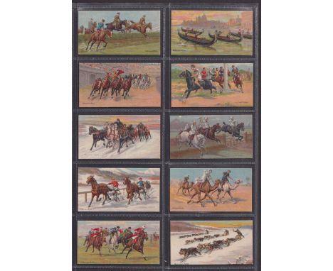 Cigarette cards, 13 sets contained in large size (25 per sleeve) pages, Mitchell Clan Tartans 1st, Cohen Weenen Wonders of th