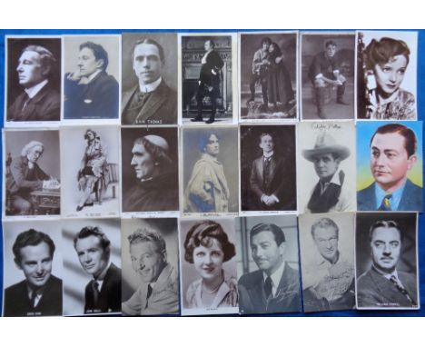 Postcards, Entertainment, a collection of approx. 111 cards of stars of TV, cinema and theatre (mixed age). Stars include sig
