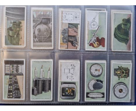 Cigarette cards, 17 sets including Ogden's (9, Applied Electricity. Broadcasting, Marvels & Motion, Blue Ribband, Picturesque