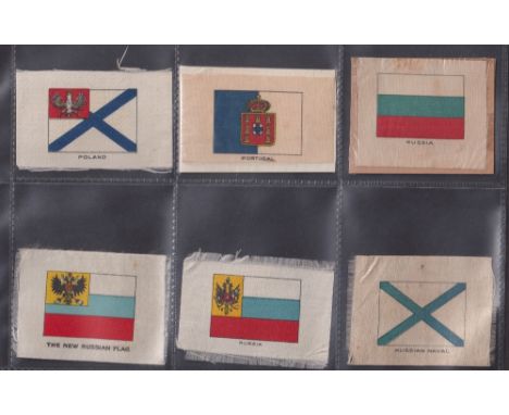 Tobacco silks, Godfrey Phillips BDV, 6 sets and 2 near sets, sets are Orders of Chivalry 401-424 GP, Clan Tartans Smaller siz