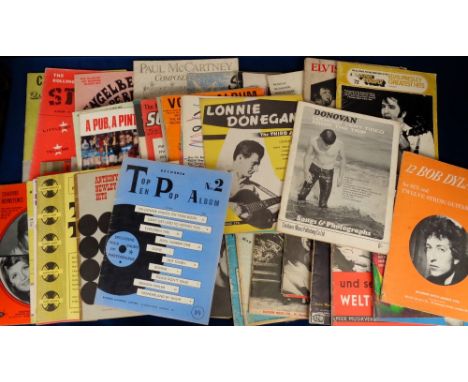 Entertainment, 100+ 1950s to 80s pop, jazz, beat, rock, easy listening song books to include Elvis Presley, Cliff Richard, Th