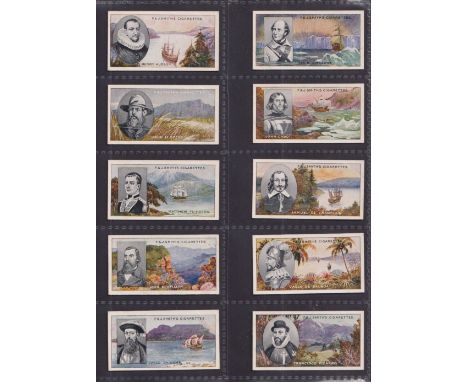 Cigarette cards, F & J Smith, Famous Explorers (set 50 cards) (couple cards very light foxing, gen gd/vg)