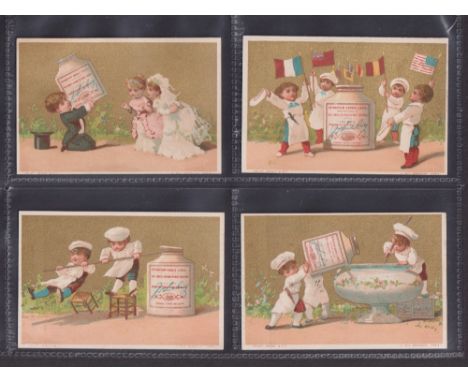Trade cards, Liebig S44 Pictures of Children V French language (set 12 cards) (couple cards light staining on backs, 10 cards