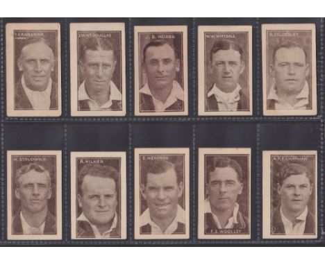 Trade cards, Australia, Allen's, Cricketers, 1924-25 (With 'Copyright' at base of back) (set, 40 cards) (some with slight mar