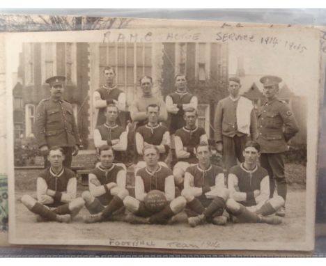 Postcards and Coins, approx. 180 postcards, mainly Edwardian actresses, some topo, some greetings, RAMC 1914/15 football team