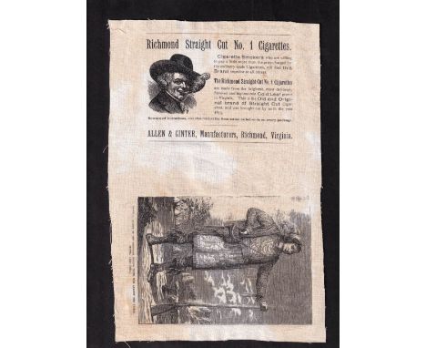 Tobacco silk, USA, Allen & Ginter, Indian Scenes, type, 'Osceola, Leader of the Seminoles during their war against the United
