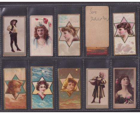Cigarette cards, USA, American Tobacco Co (a few BAT), Beauties, 84 cards from many various series, all colour printed cards,