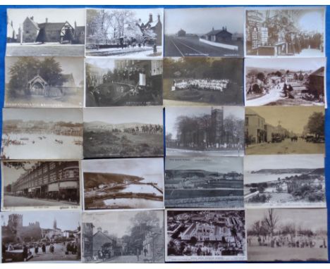 Postcards, a mixed collection of approx. 35 UK topographical and subject cards, topographical RPs include Faringdon Rd Swindo