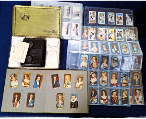 Cigarette and trade cards, Mixture in box many diverse items including Orami Helden der Luft, Complete album with cards stuck