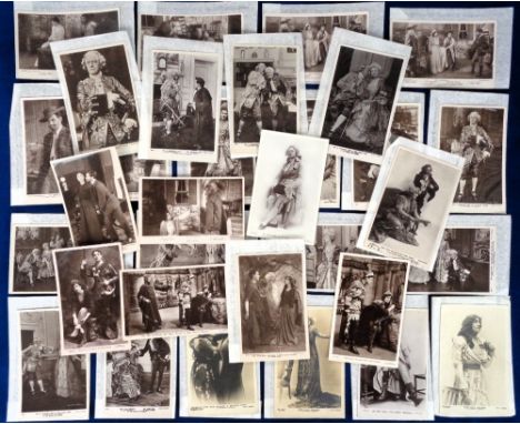 Postcards, Theatre, a collection of 115 cards of play scenes and actors, mostly Edwardian, from 'Robin Hood' (83), 'The Scarl