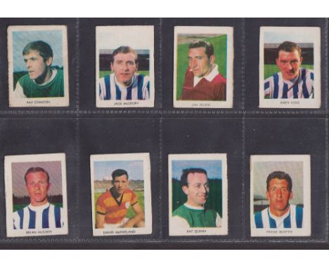 Trade cards, A&BC Gum Footballers 1967, Joined pairs (Scottish) (set 42 cards cut into singles, including Alex Ferguson) plus