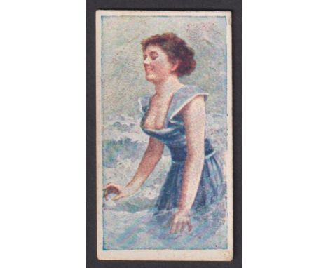 Cigarette card, J. & F. Bell Ltd, Beauties (Tobacco Leaf & Three Bells Back), type card, ref. H32, picture no 12 (gd) (1) 