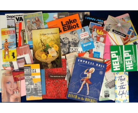 Ephemera, a selection of approx. 70 items to include theatre programmes (Ranch In The Rockies, Danny La Rue, Bud Flanagan etc