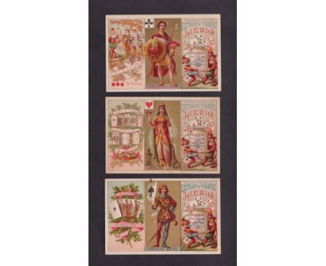 Trade cards, Liebig, Playing Cards II, ref. S70, French edition (set, 12 cards) (some with slight marks, gen. gd) (12)