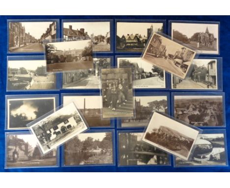 Postcards, Kent, a collection of approx. 56 cards, with many RPs inc. Spital St Dartford, Biddenden village, Military Quarter