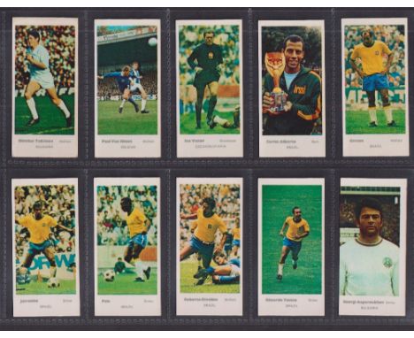 Trade cards, Lyons Maid, International Footballers (set, 40 cards) inc. Pele, Moore, Best etc (usual small part of text missi