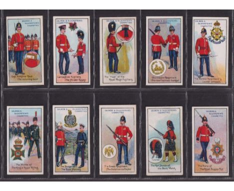 Cigarette cards, Salmon & Gluckstein, Traditions of the Army & Navy, large numerals (set 25 cards) (gd)