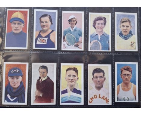 Cigarette & trade cards, 8 sets all Sport related, Hill Celebrities of Sport (RJ Hill brand), Esso Olympics P size, Radio Fun