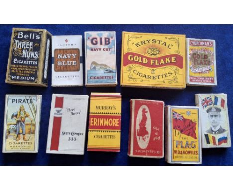 Cigarette packets, 28 original packets, with sliders, some post war, most pre war including Murray Erinmore, Bell's Three Nun