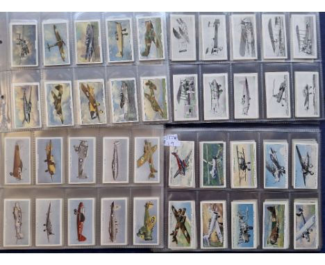 Cigarette cards, 10 sets all Transport related, Hill Aviation Series, Player's Aircraft of RAF, United Kingdom Tobacco Aircra