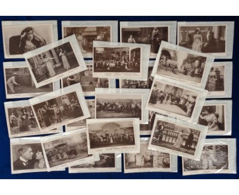 Postcards, Theatre, a collection of 100 postcards of play scenes and actors, mostly Edwardian, from 'The Sins of Society' (7)