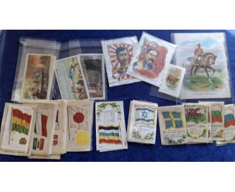 Tobacco silks, USA & Canada, American Tobacco Co & Imperial Tobacco Co, selection of 60 silks, ATC (47) - National Flags Song