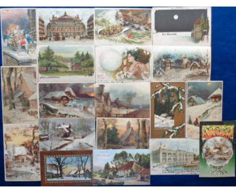 Postcards, HTL, a hold to light selection of approx. 17 cards with 11 cut outs and 6 transparencies and 'Meteor' type, showin