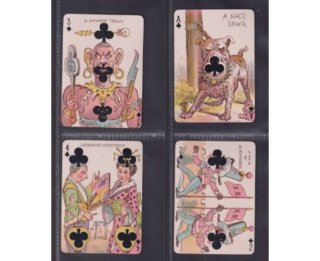 Tobacco issue, USA, Kinney, Harlequin Cards (Playing Cards), 'L' size, non insert issue (set, 53 cards including Joker) (ex)