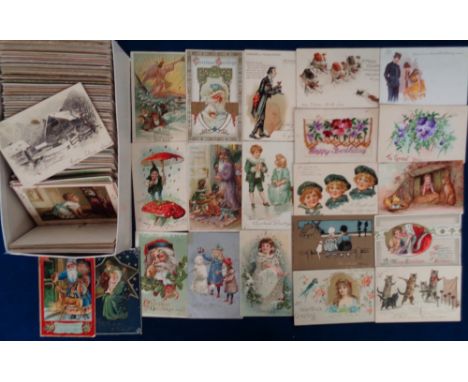 Postcards, Greetings, a mix of approx. 450 greetings cards, mainly Birthday, Christmas, Easter, New Year, Valentines, with a 
