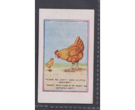 Cigarette card, W. Pepperdy, Army Pictures, Cartoons etc, type card, 'Please Ma, Can't I have a Little Brother?' (gd) (1)