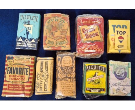 Tobacco Packets, approx. 40 live tobacco packings mainly 1940's/1950's era. Most are still with contents and many still have 