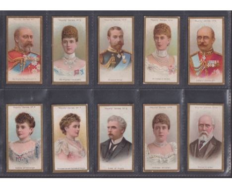 Cigarette cards, Taddy, Royalty Series (set 25 cards) (some with light edge knocks gen gd)